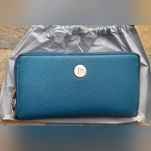 Jessica Moore Teal Wallet Wristlet  NWOT